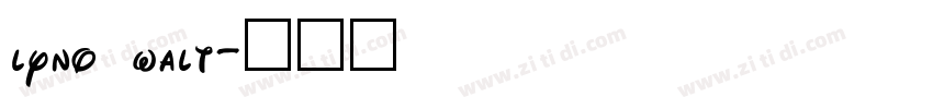 lyno walt字体转换